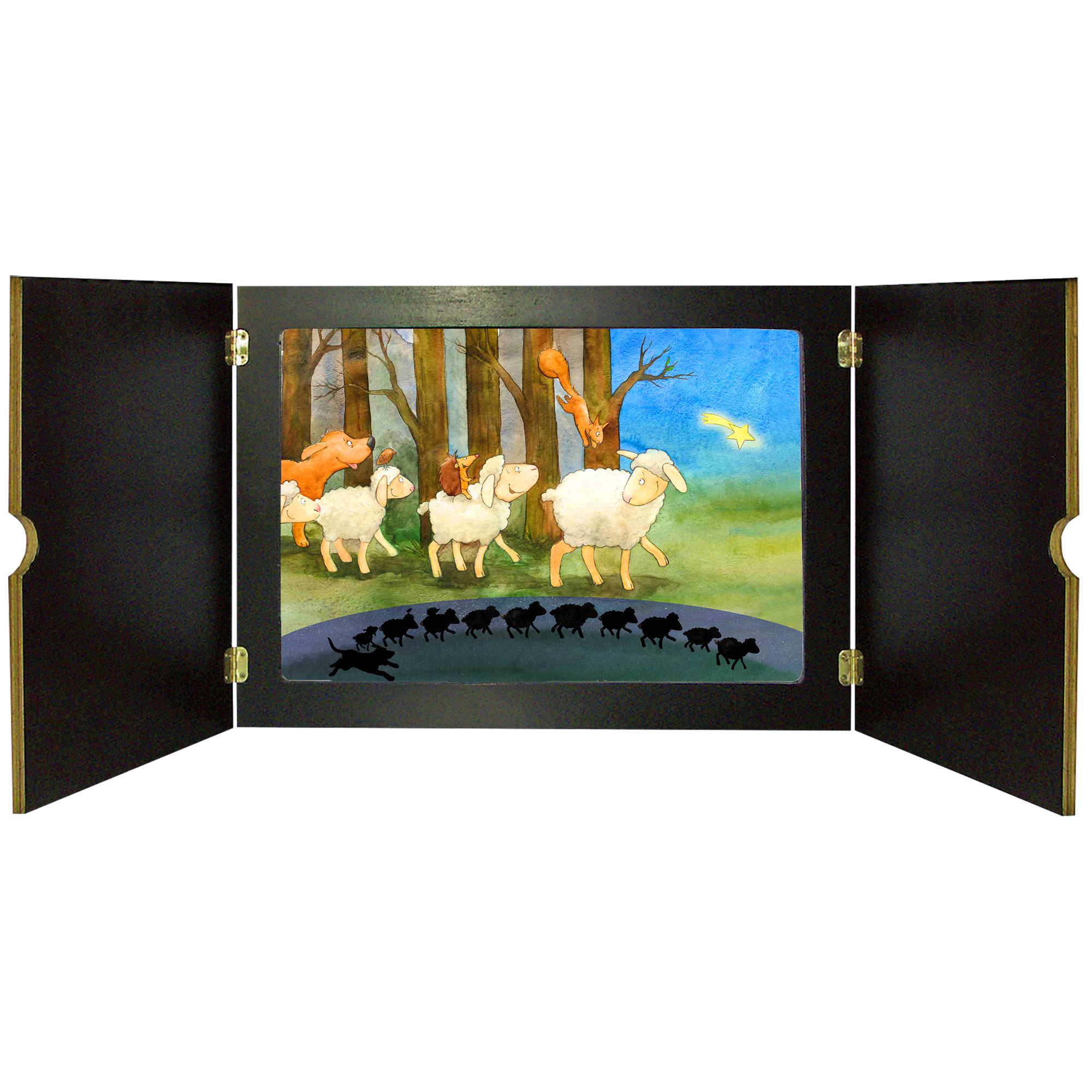 Alle Tiere nah und fern wollen gern zum Weihnachtsstern. Adventskalender