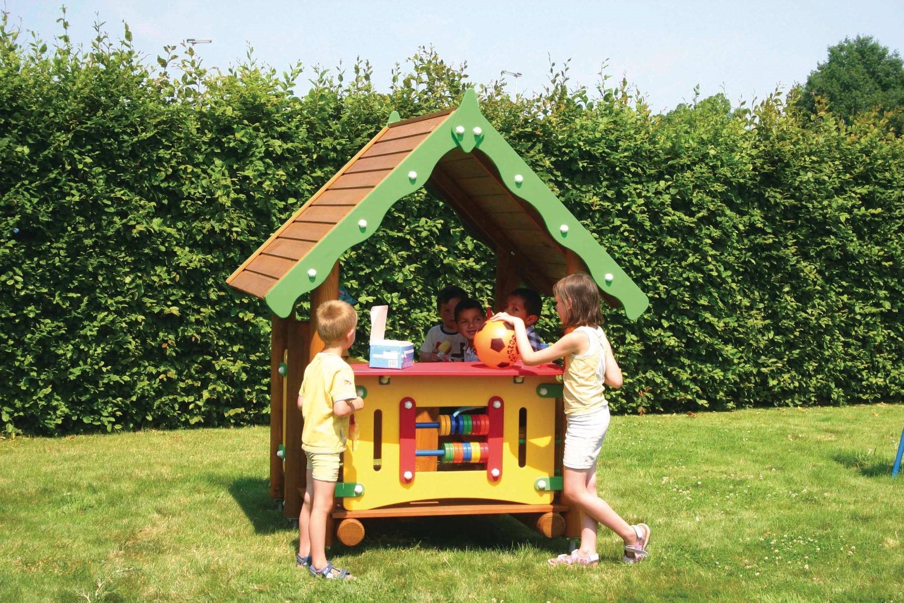 Einkaufslädchen aus Lärche Grün