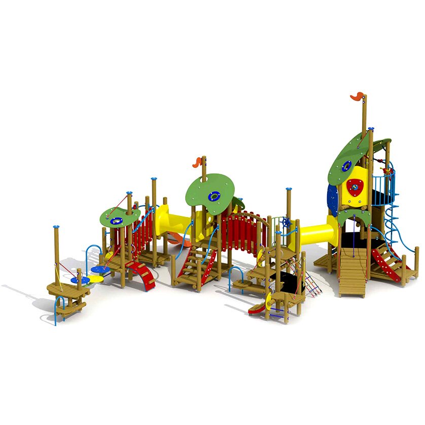 Die drei Schweinchen mit Edelstahlrutsche