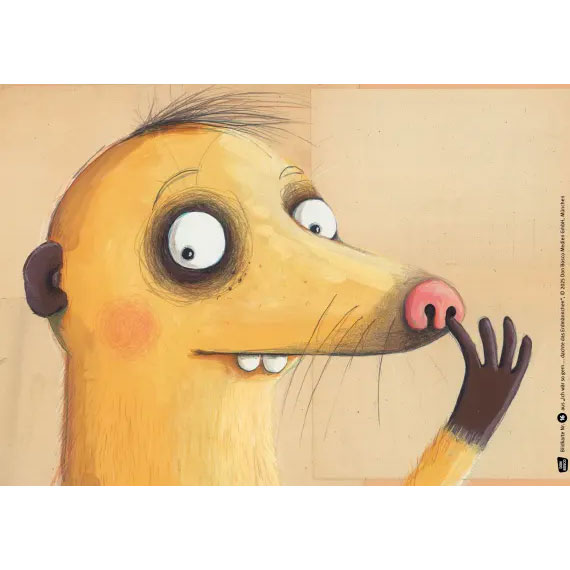 Kamishibai Karten Ich wär so gern ... dachte das Erdmännchen.