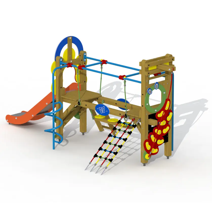 Klettergerüst mit Edlelstahlrutsche