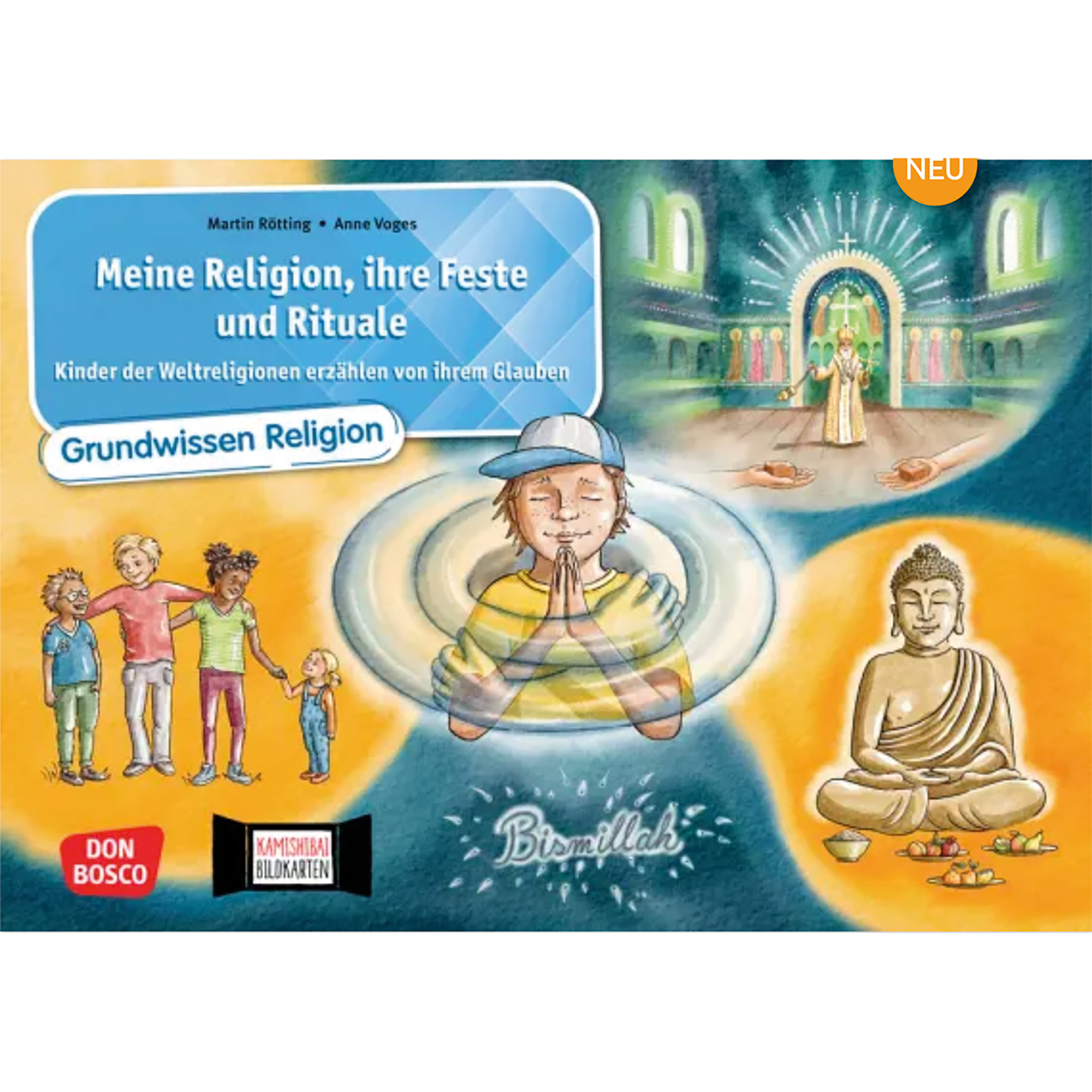Meine Religion, ihre Feste und Rituale. Kinder der Weltreligionen erzählen von ihrem Glauben. Kamishibai Bildkartenset