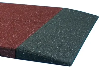 Randkeil aus Gummi 60 mm /15 mm, 101 x 31cm, rotbraun