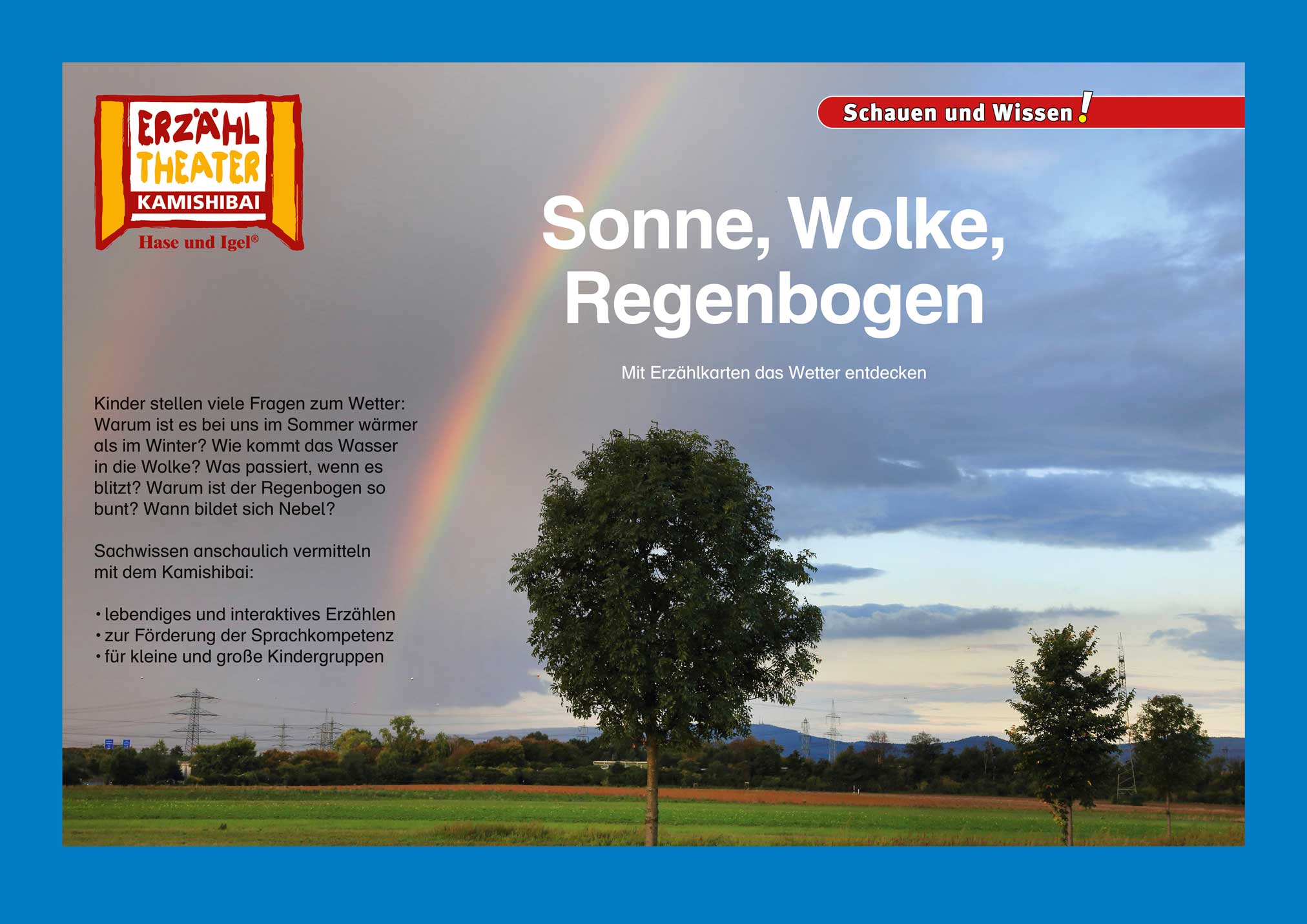 Sonne, Wolke, Regenbogen / Kamishibai Bildkarten