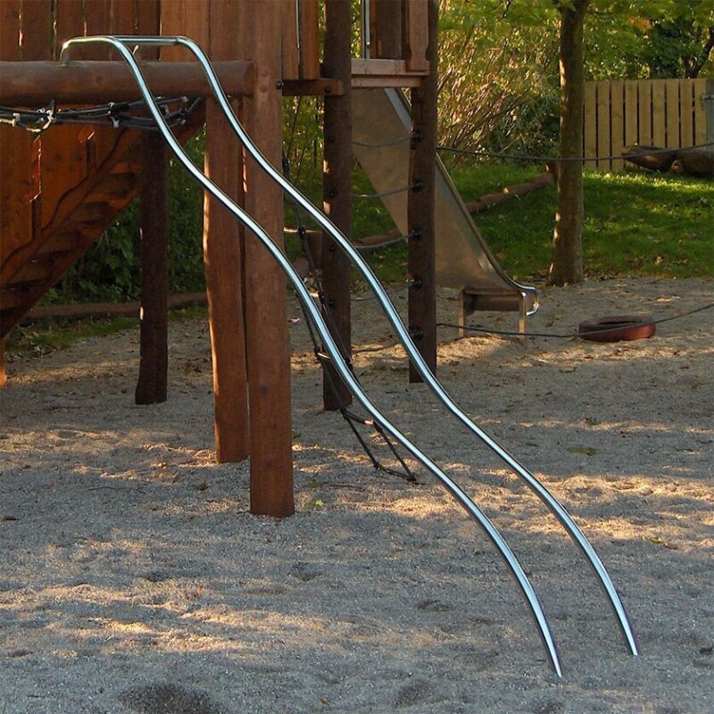 Edelstahlrutschstangen Parallel