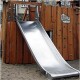 Edelstahlrutsche o. Leiter, Breite 1 m, PH 90 - 100 cm