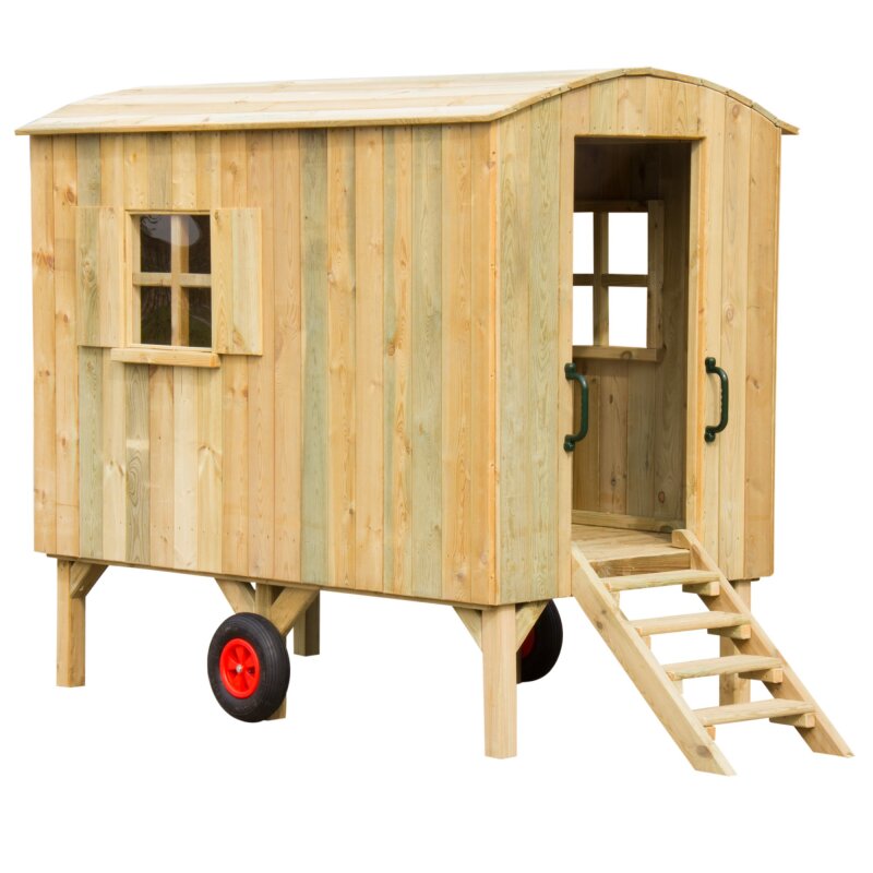 Kinderspielhaus Bauwagen