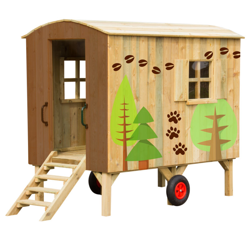 Kinderspielhaus Bauwagen