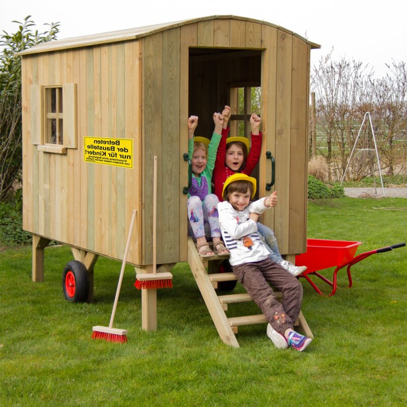 Kinderspielhaus Bauwagen