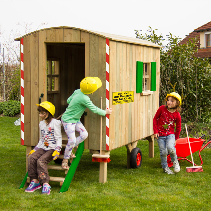 Kinderspielhaus Bauwagen