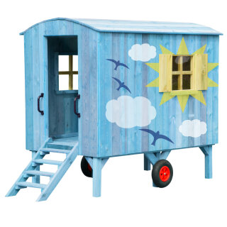 Kinderspielhaus Bauwagen