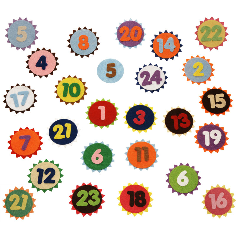Adventskalenderzahlen selbstklebend