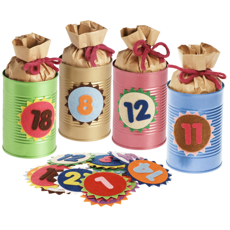 Adventskalenderzahlen selbstklebend