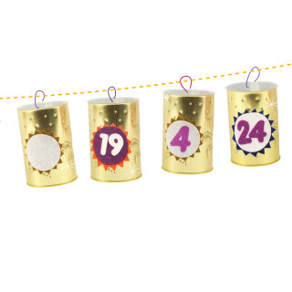 Adventskalenderzahlen selbstklebend