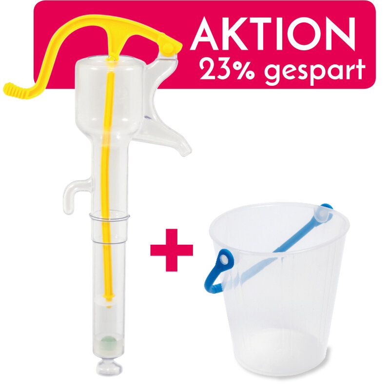 Wasserpumpe + Transparenter Eimer