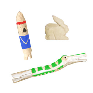 Schnitzholz Linde 3 Stangen