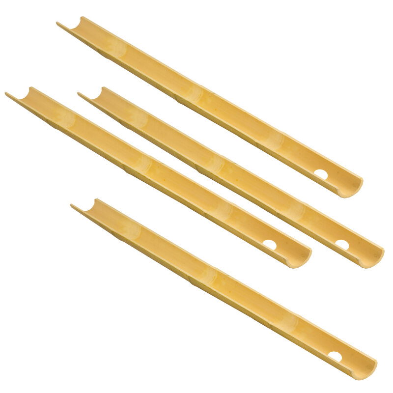 Bambusrinnen 160 cm 4er-Set für Kugelbahnen und Wasser