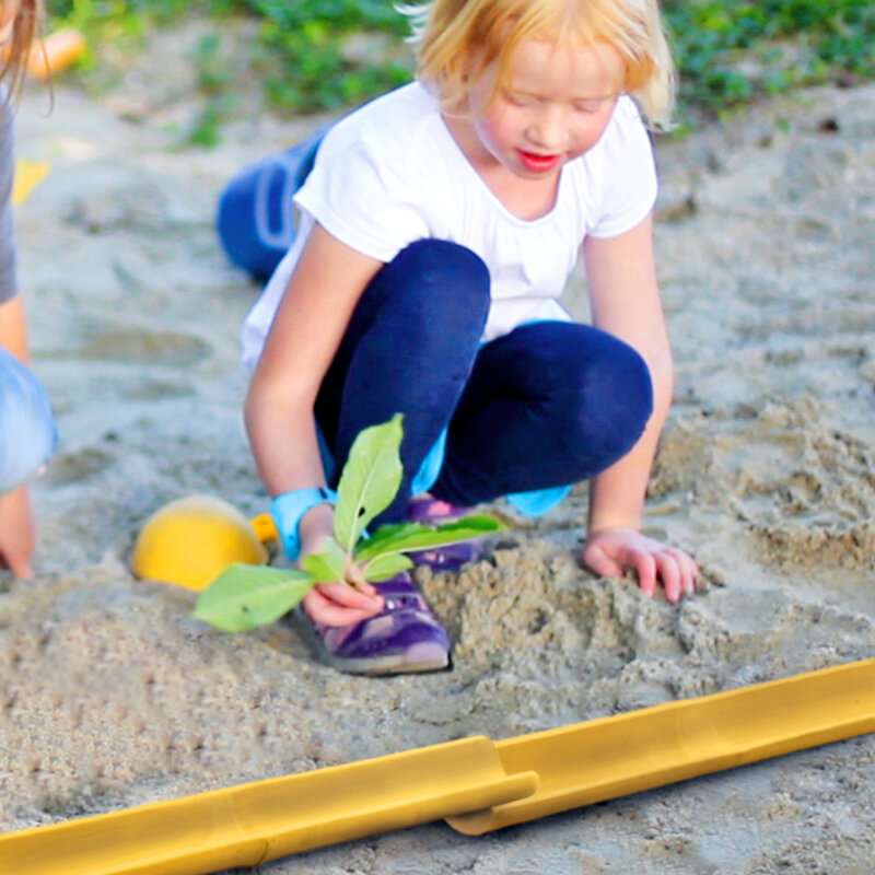 Bambusrinnen 160 cm 4er-Set für Kugelbahnen und Wasser