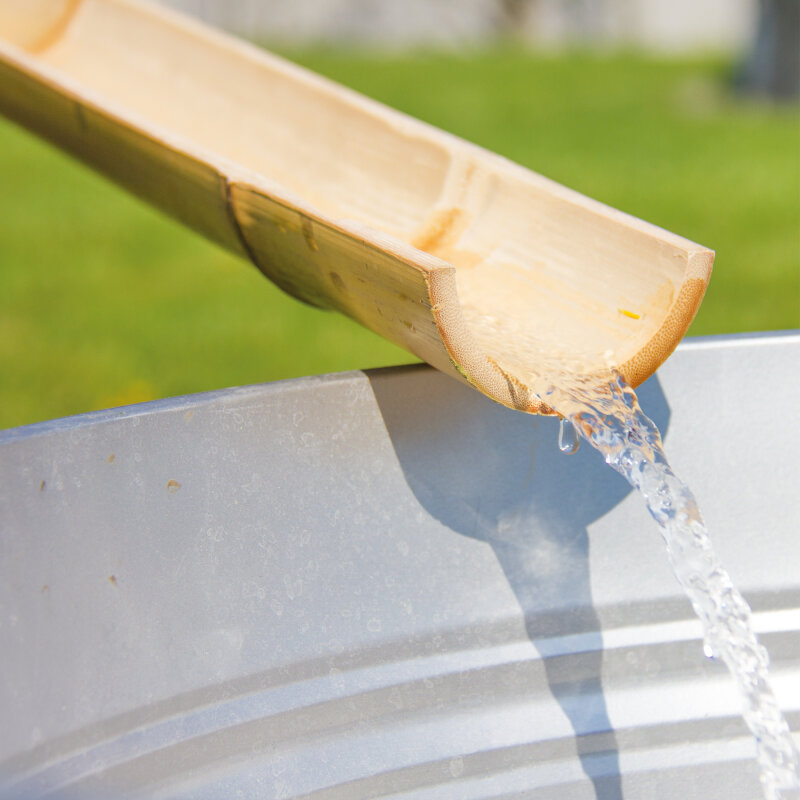 Bambusrinnen 160 cm 4er-Set für Kugelbahnen und Wasser