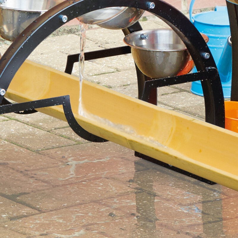 Bambusrinnen 160 cm 4er-Set für Kugelbahnen und Wasser