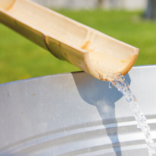 Bambusrinnen 160 cm 4er-Set für Kugelbahnen und Wasser
