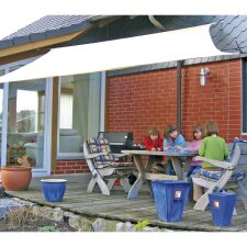 Sonnensegel cremeweiß wasserabweisend