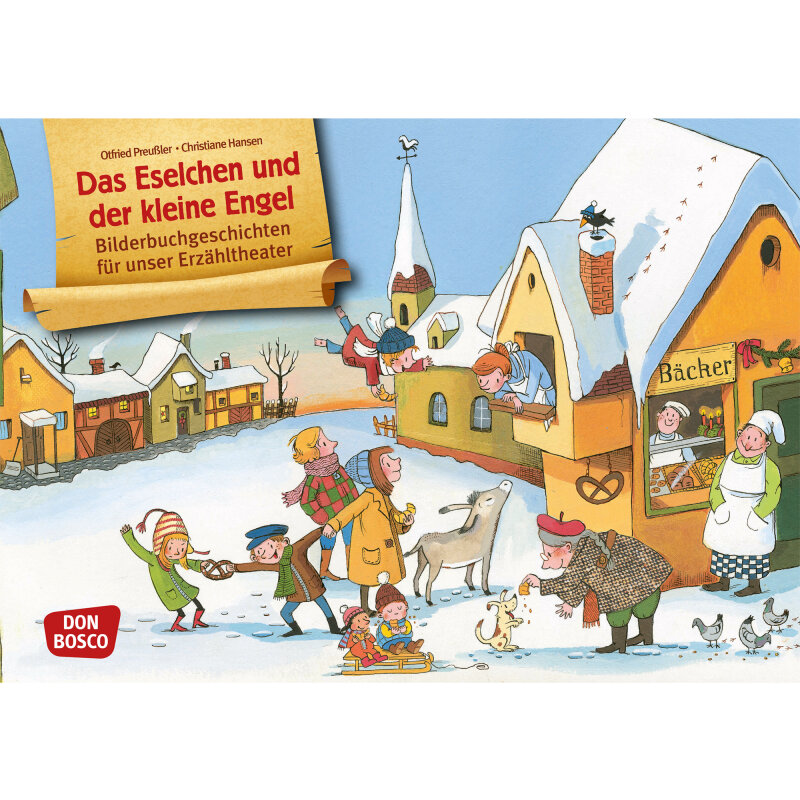 Das Eselchen und der kleine Engel. Kamishibai Bildkartenset.