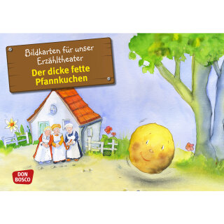 Kamishibai Karten Der dicke fette Pfannkuchen