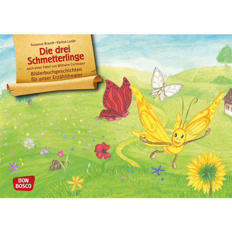 Kamishibai Karten Die drei Schmetterlinge