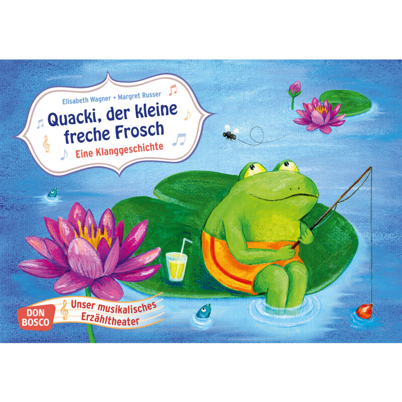 Kamishibai Karten Quacki, der kleine freche Frosch