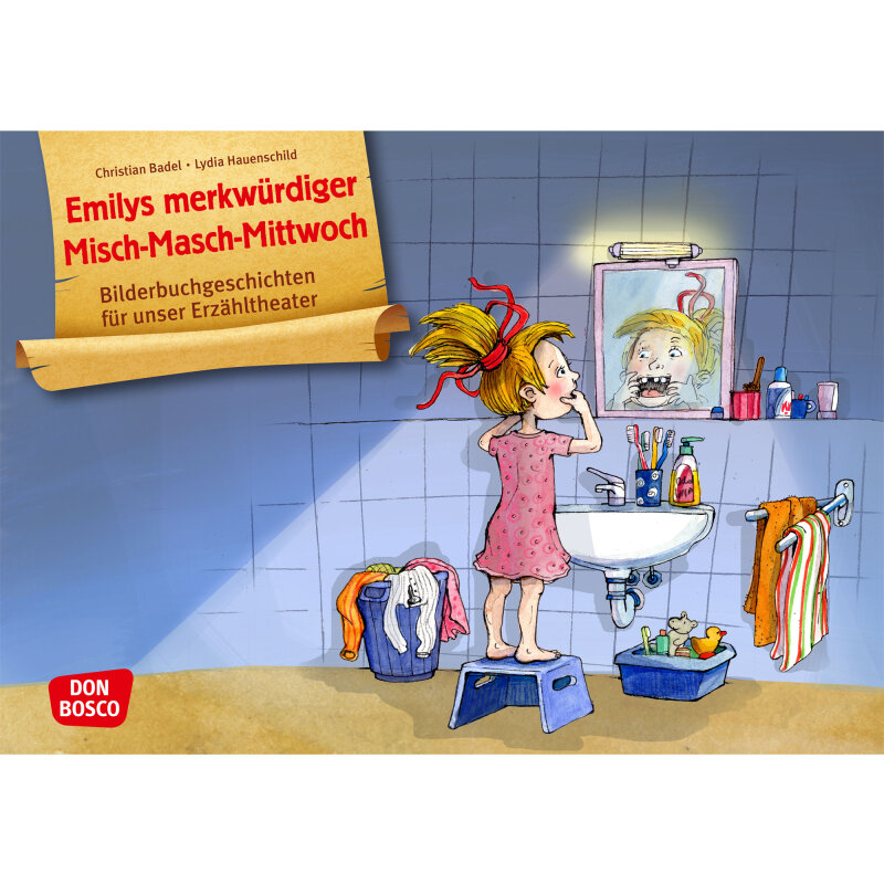 Kamishibai Karten Emilys merkwürdiger Misch-Masch-Mittwoch