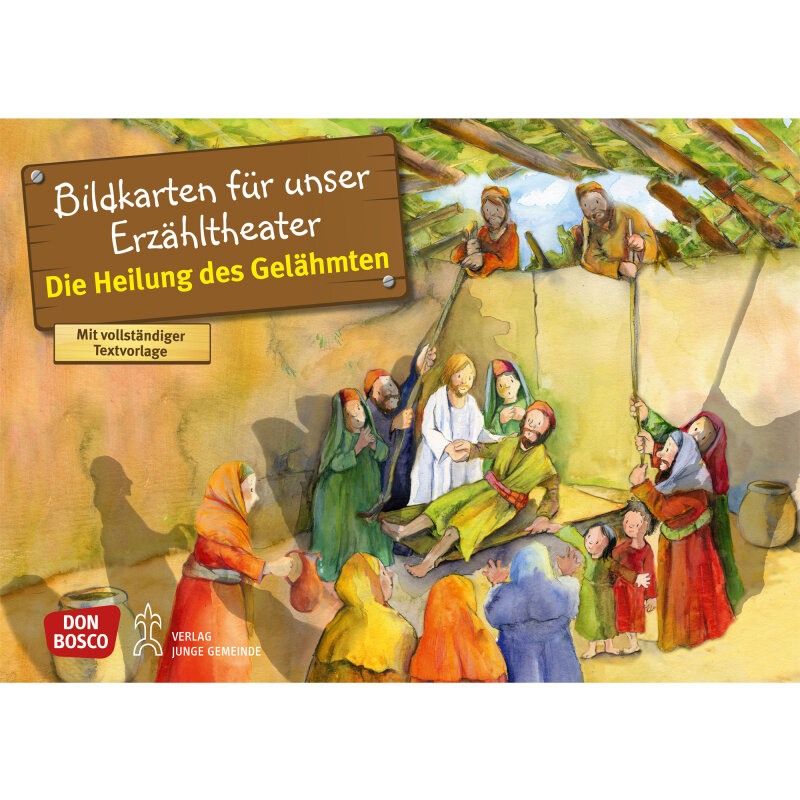 Die Heilung des Gelähmten. Kamishibai Bildkartenset.