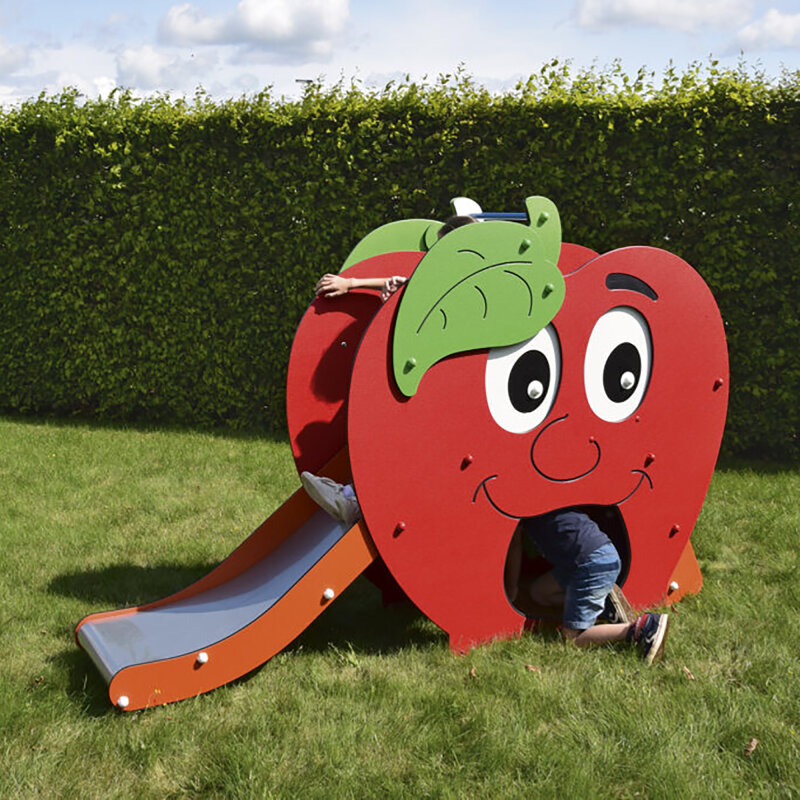 Spielgerät für Kleinkinder Apfel, Raupe und Spielpanele