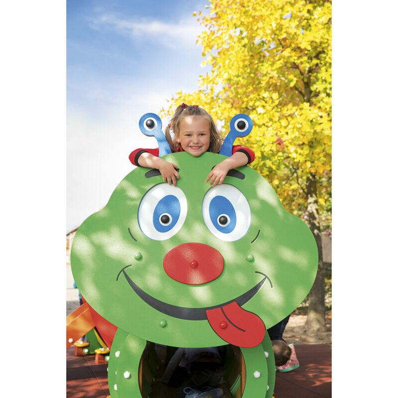 Spielgerät für Kleinkinder Apfel, Raupe und Spielpanele