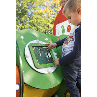 Spielgerät für Kleinkinder Apfel, Raupe und Spielpanele