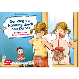 Kamishibai Karten Der Weg der Nahrung durch den Körper