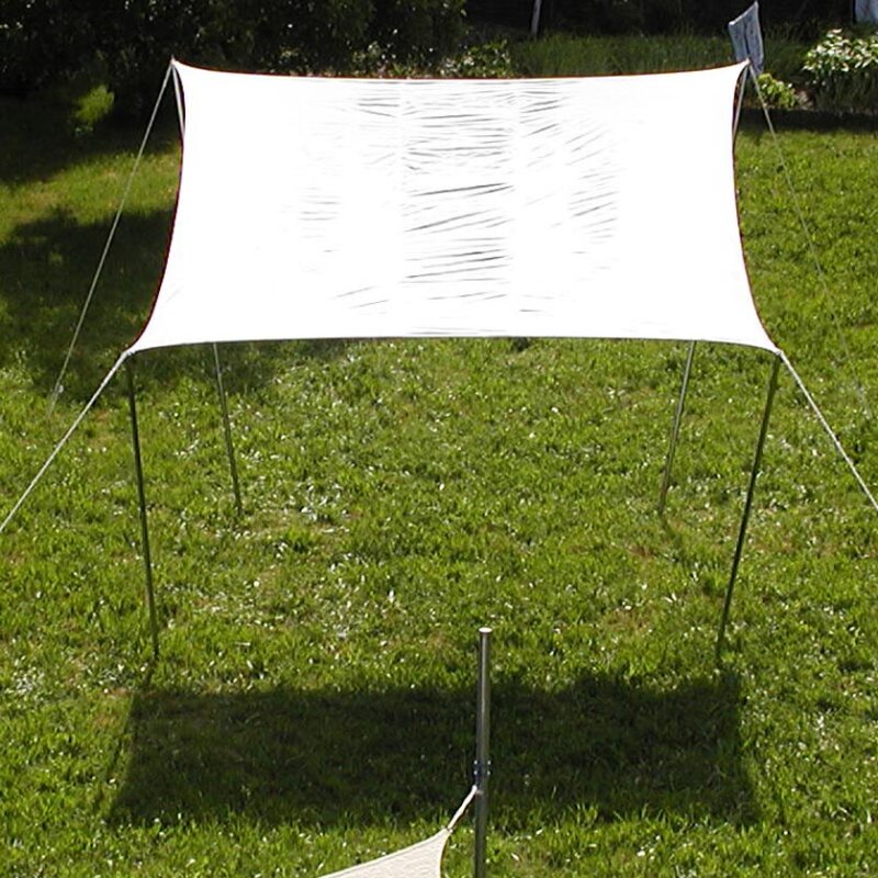 Sonnensegel cremeweiß Quadrat 3,6 x 3,6m