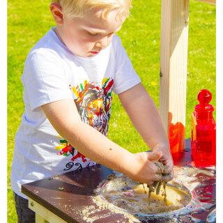 Matschtisch mit Edelstahlschüsseln "Flow"