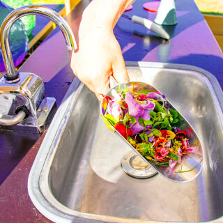 Metall Mehlschaufeln 4 tlg.