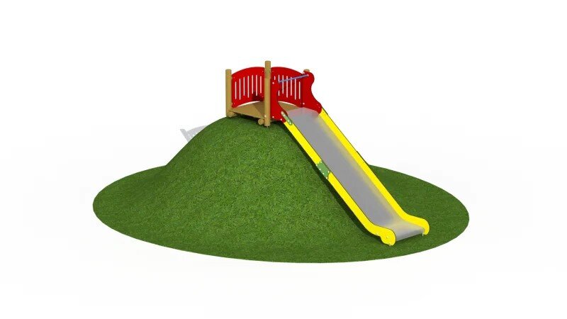 Edelstahlhügelrutschbahn mit Platform