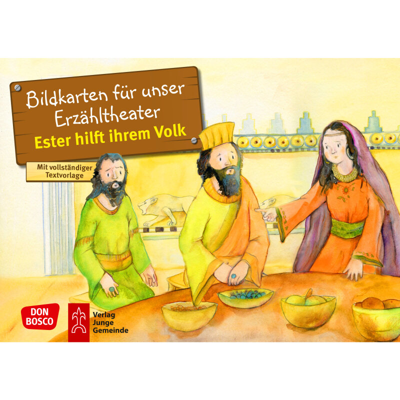 Kamishibai Karten Ester hilft ihrem Volk