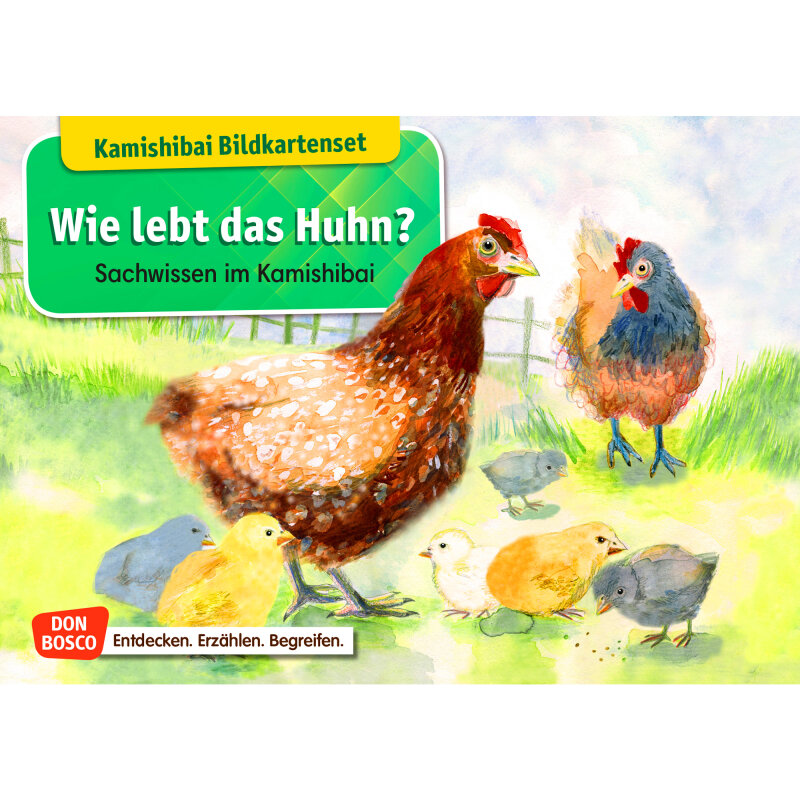 Kamishibai Karten Wie lebt das Huhn?