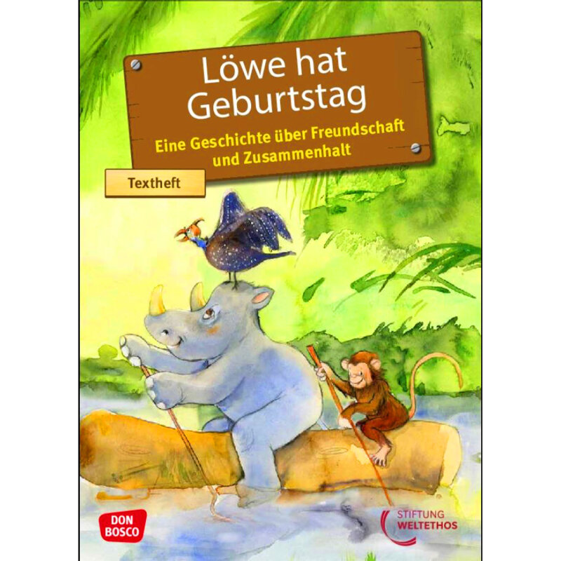 Kamishibai Karten Löwe hat Geburtstag
