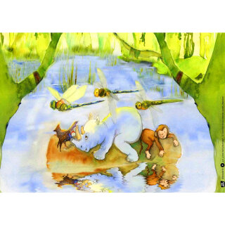 Kamishibai Karten Löwe hat Geburtstag