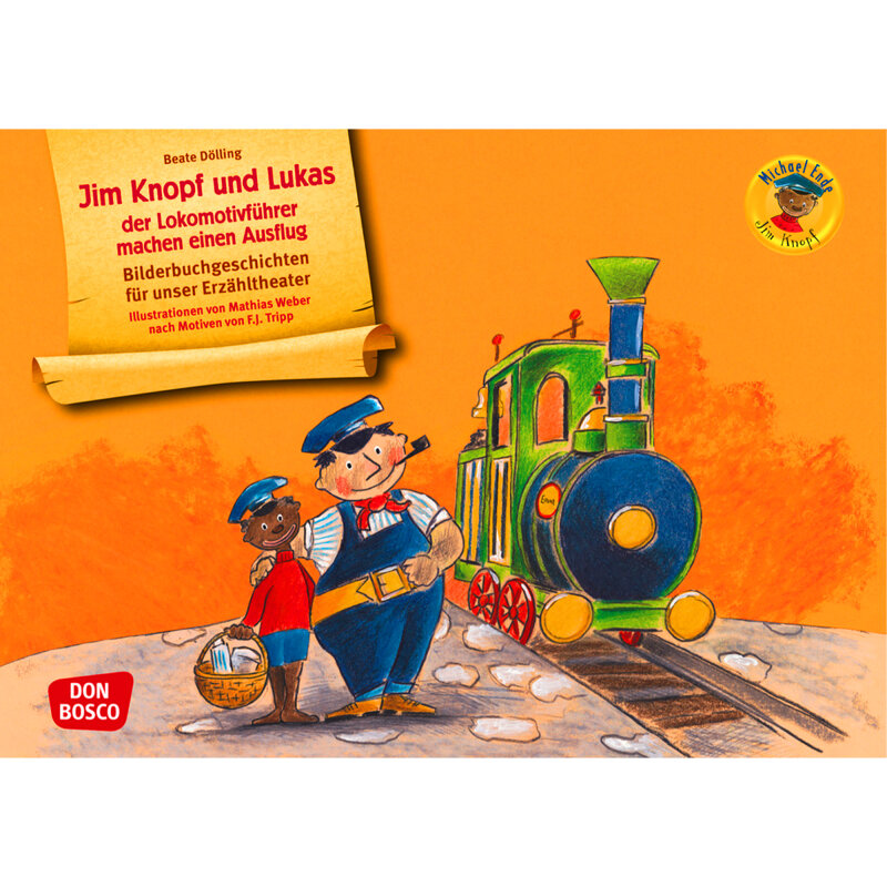 Kamishibai Karten Jim Knopf und Lukas der Lokomotivführer machen