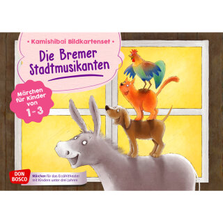 Die Bremer Stadtmusikanten. Kamishibai Bildkartenset