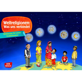 Weltreligionen: Was uns verbindet. Kamishibai Bildkartenset.