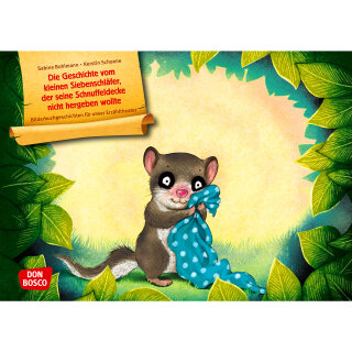 Die Geschichte vom kleinen Siebenschläfer, der seine Schnuffeldecke nicht hergeben wollte. Kamishibai Bildkartenset