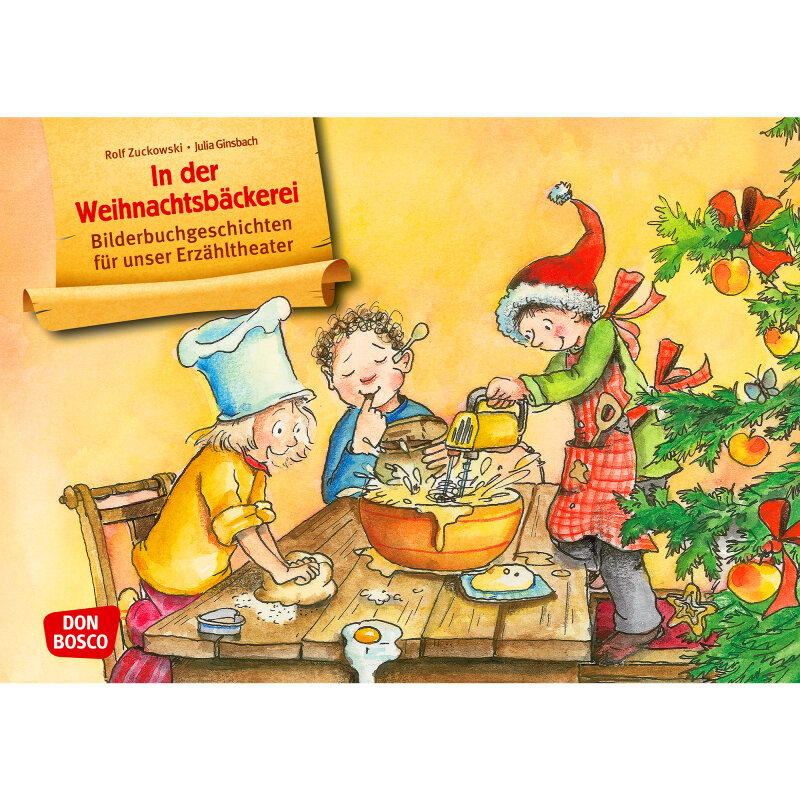 Kamishibai Karten In der Weihnachtsbäckerei