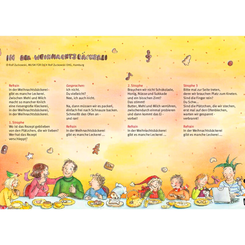 Kamishibai Karten In der Weihnachtsbäckerei